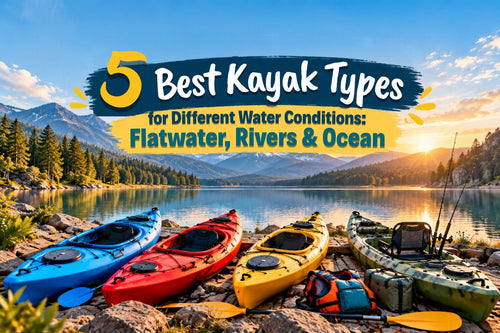 5 best kayak types for different water conditions: flatwater, rivers & ocean