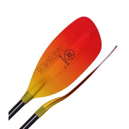 Werner Player Bent Shaft Whitewater Paddle - 0* Degree