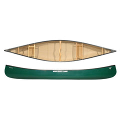 Nova Craft Prospector 15 Tuff Stuff Canoe — Black with Wood Trim 1