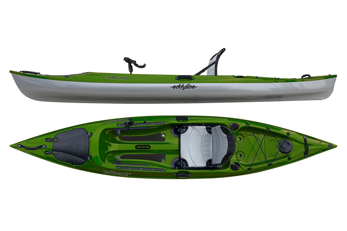 Eddyline Caribbean 12 FS Angler Kayak PaddleVa