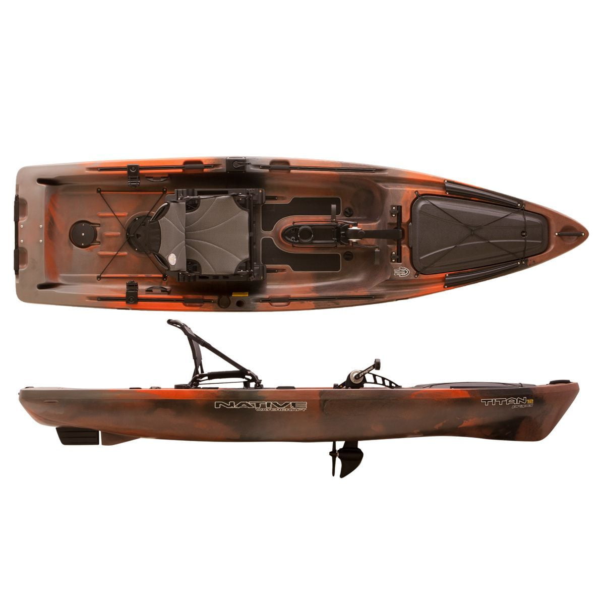 Native Titan 12 Propel 2023 - Pedal Kayaks - Fishing Kayaks