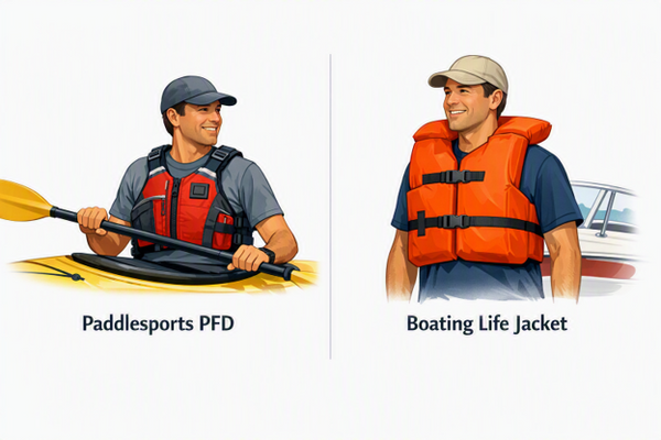 Paddlesports PFD vs. Boating Life Jacket