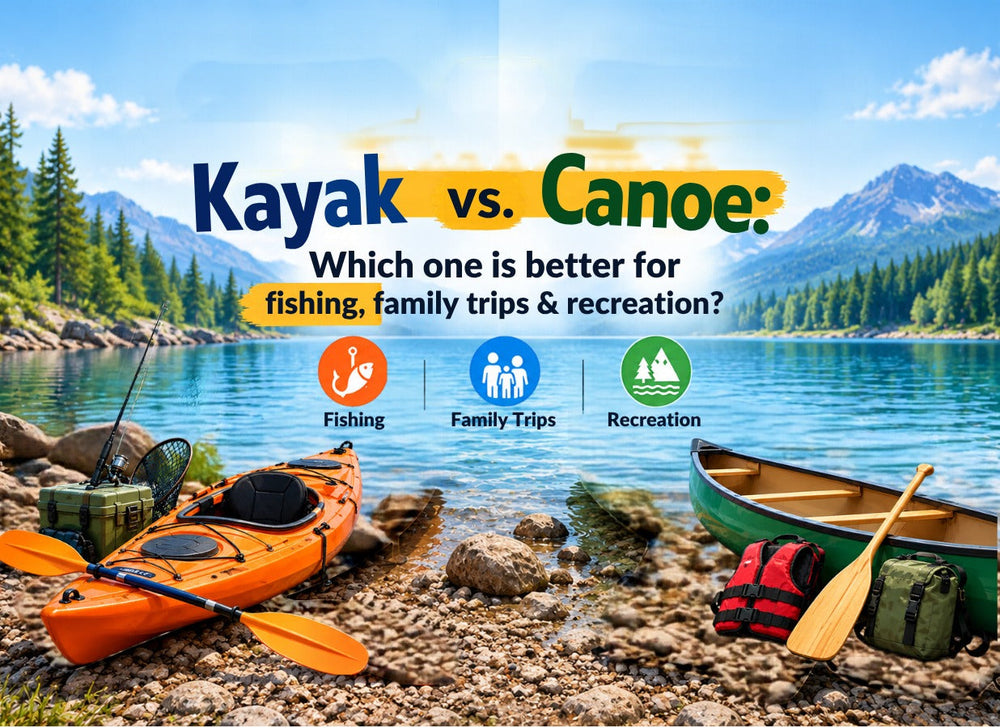 Kayak vs. Canoe: Which one is better for fishing, family trips & recreation?