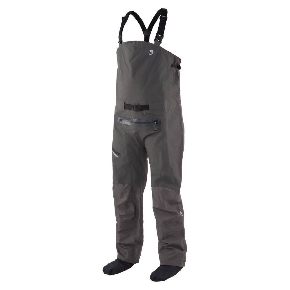 NRS Sidewinder Dry Bibs Gunmetal Small - Closeout