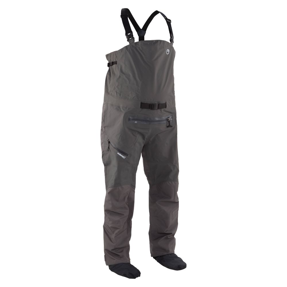 NRS Sidewinder Dry Bibs Gunmetal Small - Closeout