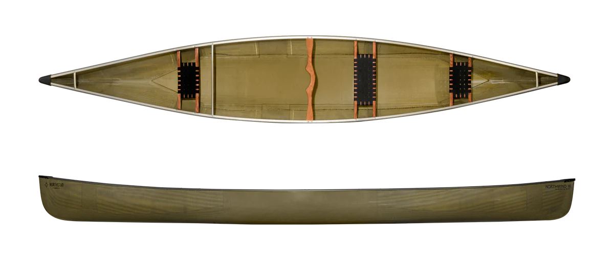 Northwind 18'9" Starlite w/ Wood Trim Tandem Canoe