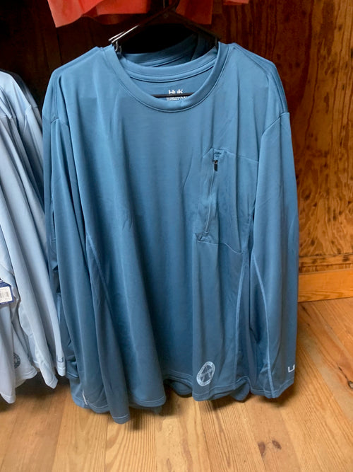 HUK Icon X Pocket Long Sleave Shirt - ARC Trad Logo